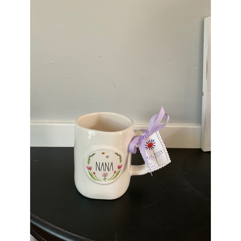 NWT Rae Dunn NANA Floral‎ Coffee Mug
